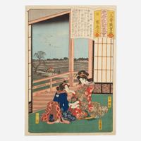Group of six assorted Japanese woodblock prints 日本浮世绘一组六幅 19th century ????
