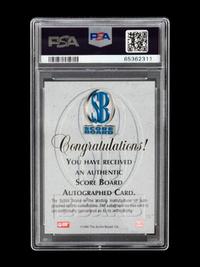 A 1996 Score Board Basketball Autographs Red Kobe Bryant Signed Rookie Basketball Card No. 15 (PSA Authentic),