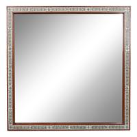 A Danish Tile Inset Teak Mirror
