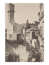 [LAWRENCE, T. E.] -- ALLENBY, Edmund Henry Hynman, 1st Viscount Allenby of Megiddo (1861-1936). Photographic print portrait of Allenby in his military uniform, photo by H. Walter Barnett, signed “Edmund H. Allenby / General”. [N.d., ca 1917]. With caption Commander in Chief of the Egyptian Expeditionary Force from June 1917.