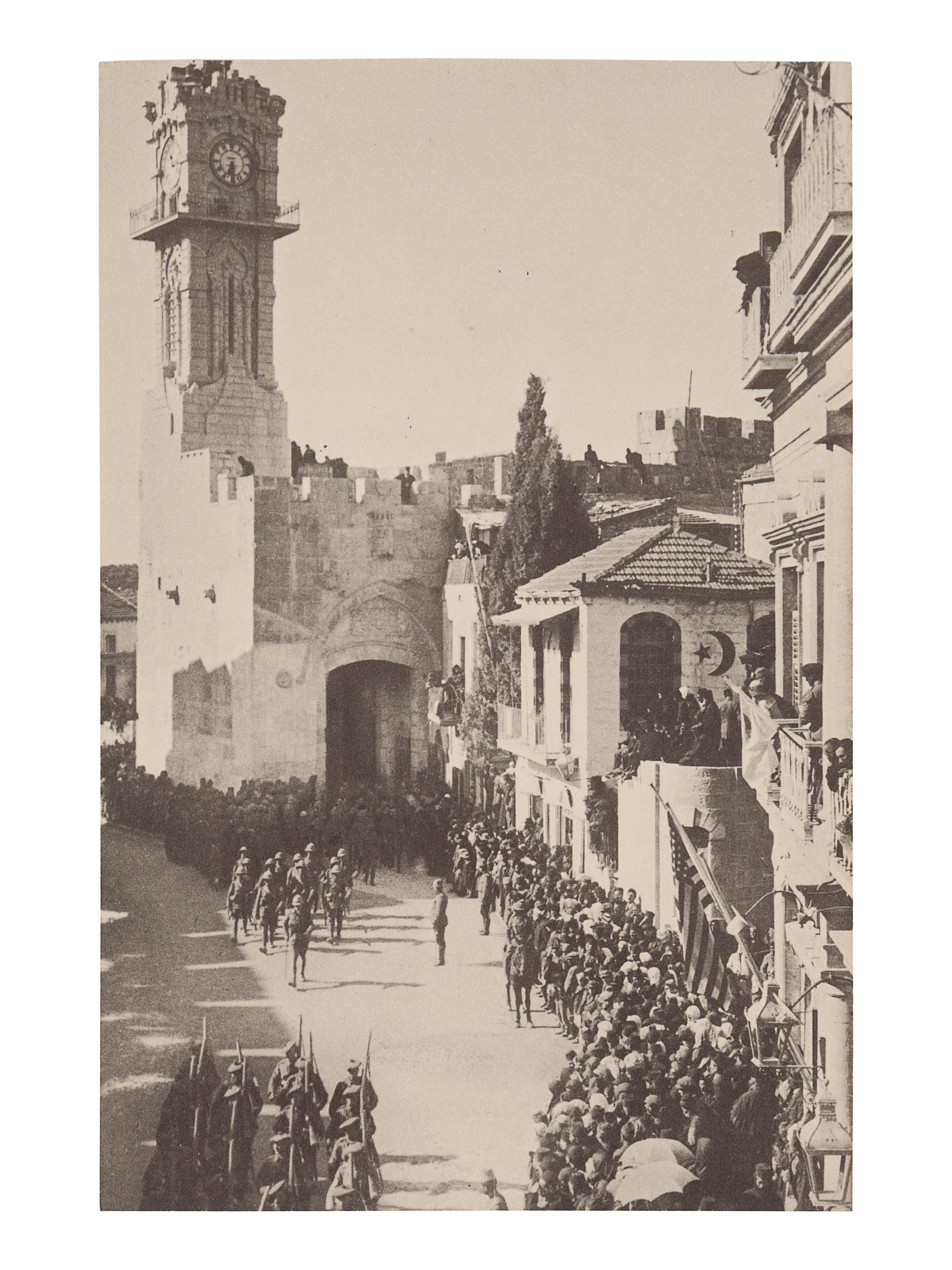 [LAWRENCE, T. E.] -- ALLENBY, Edmund Henry Hynman, 1st Viscount Allenby of Megiddo (1861-1936). Photographic print portrait of Allenby in his military uniform, photo by H. Walter Barnett, signed “Edmund H. Allenby / General”. [N.d., ca 1917]. With caption Commander in Chief of the Egyptian Expeditionary Force from June 1917.