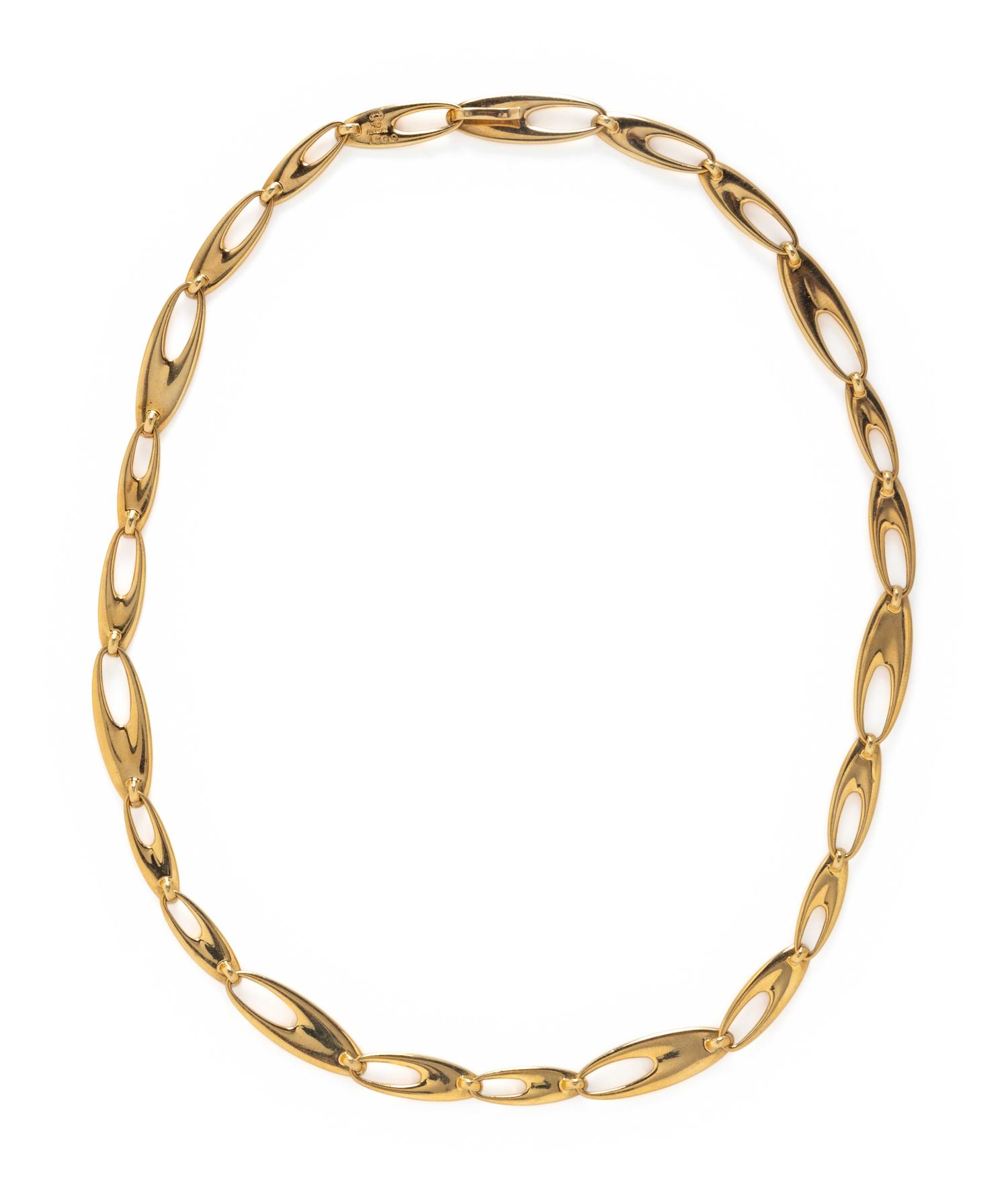 GEORG JENSEN, YELLOW GOLD NECKLACE
