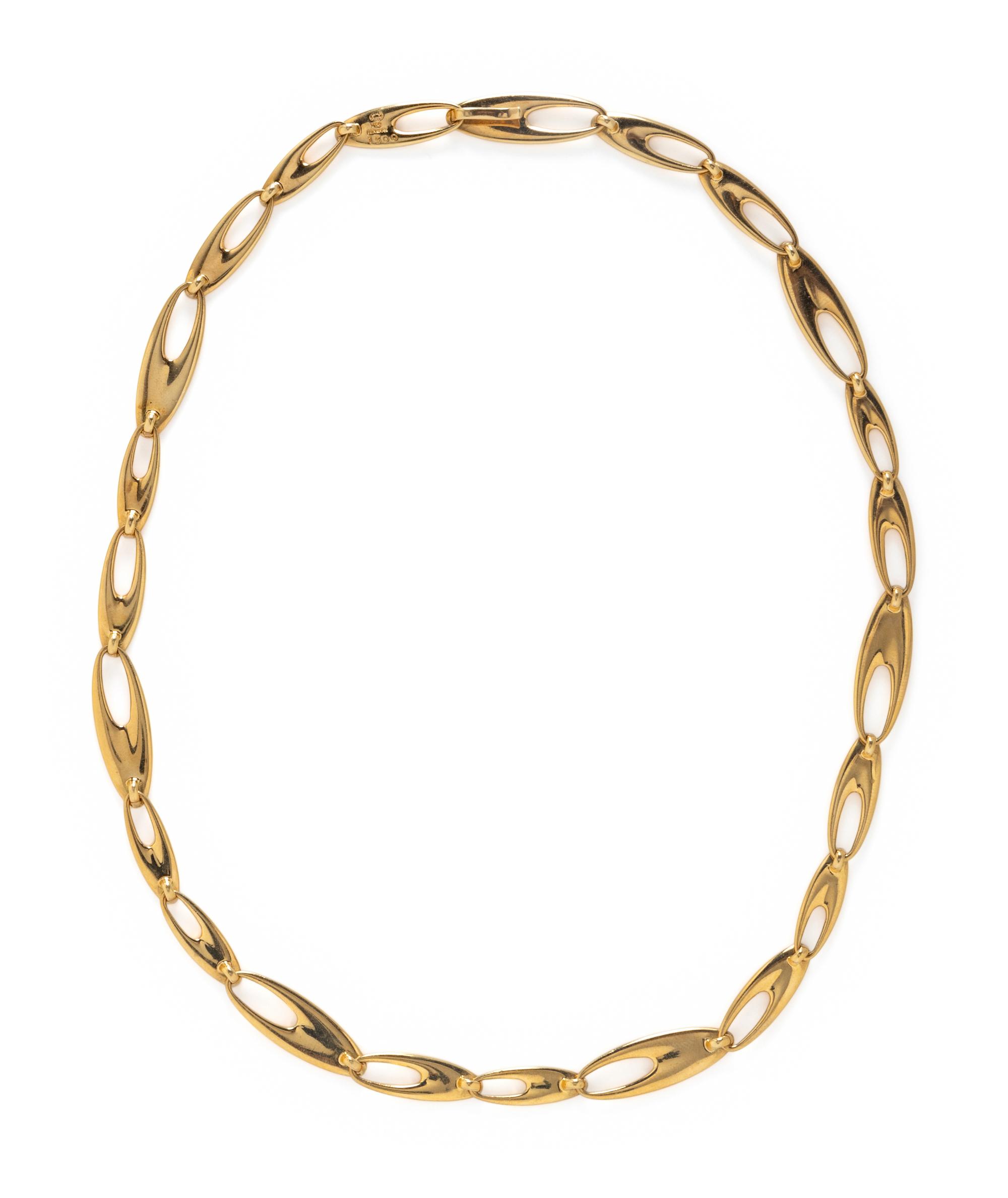 GEORG JENSEN, YELLOW GOLD NECKLACE