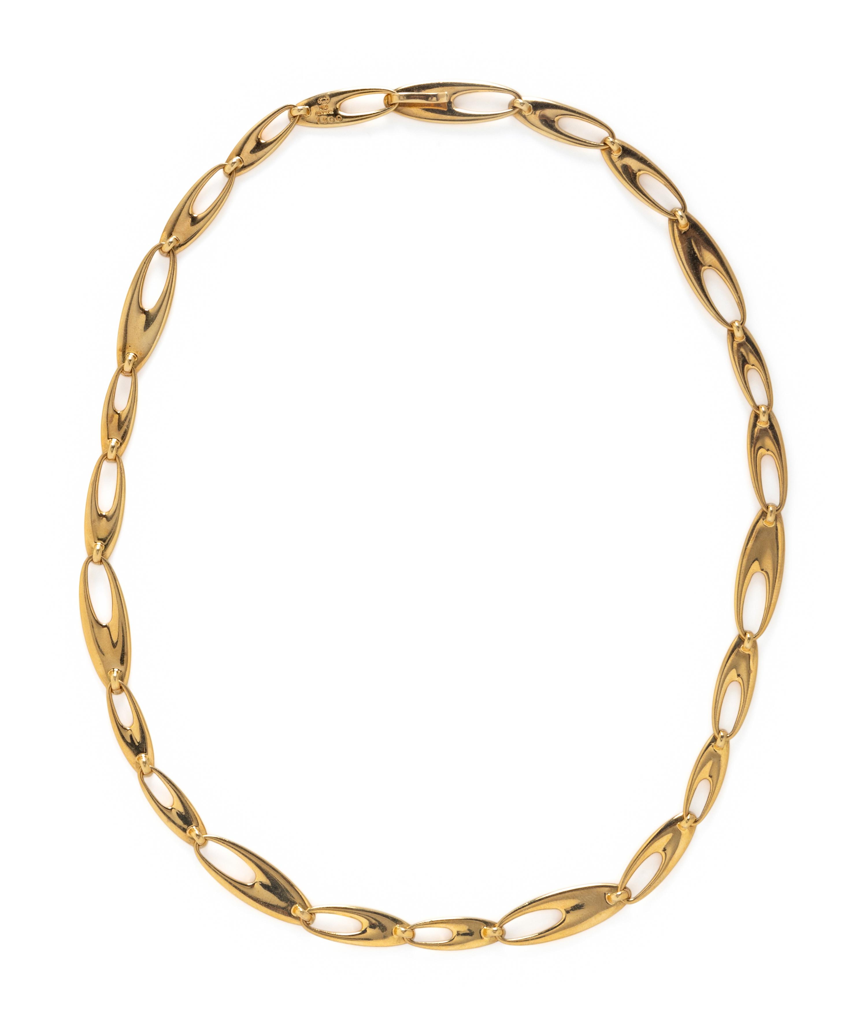 GEORG JENSEN, YELLOW GOLD NECKLACE