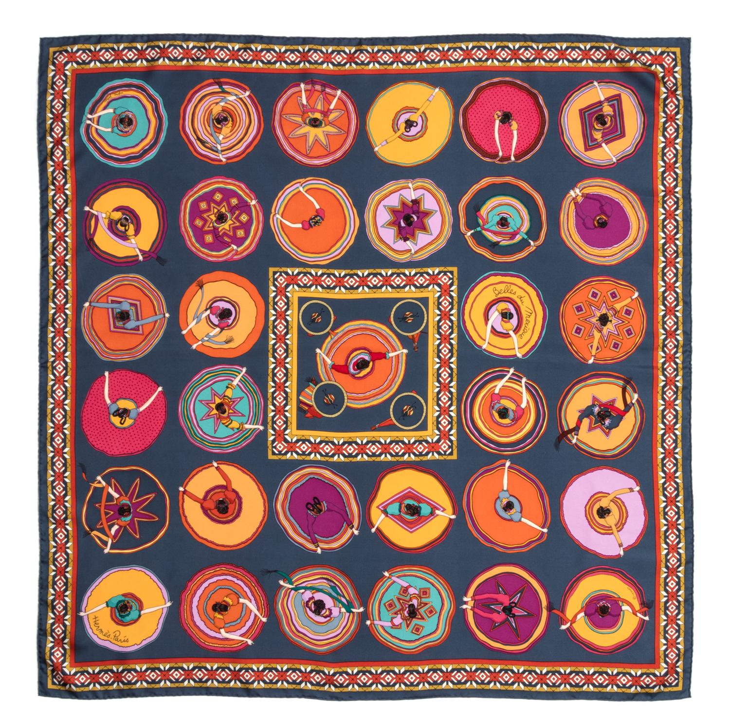 An Hermes 90cm Silk Scarf, 36"x36".
