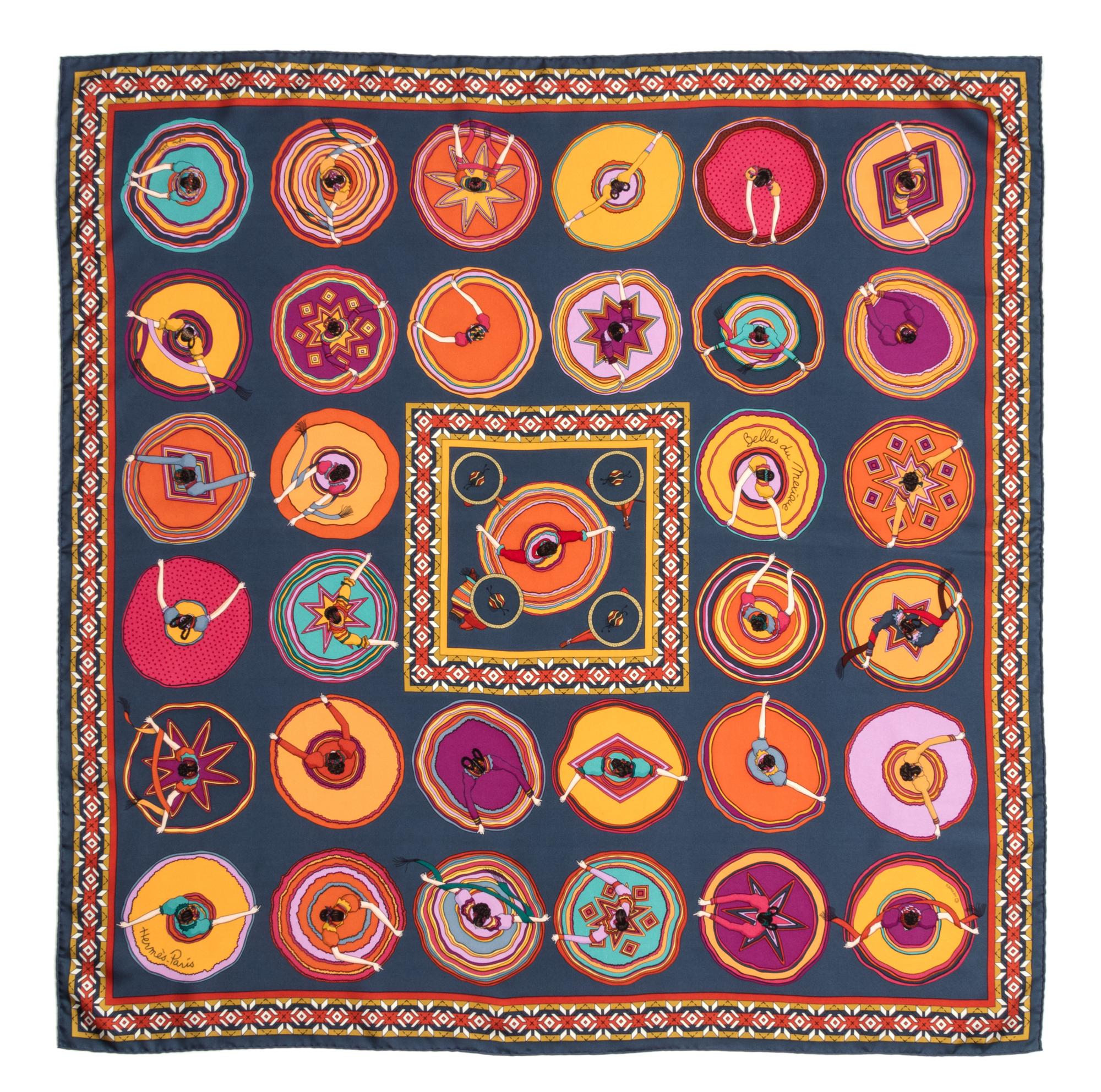 An Hermes 90cm Silk Scarf, 36"x36".