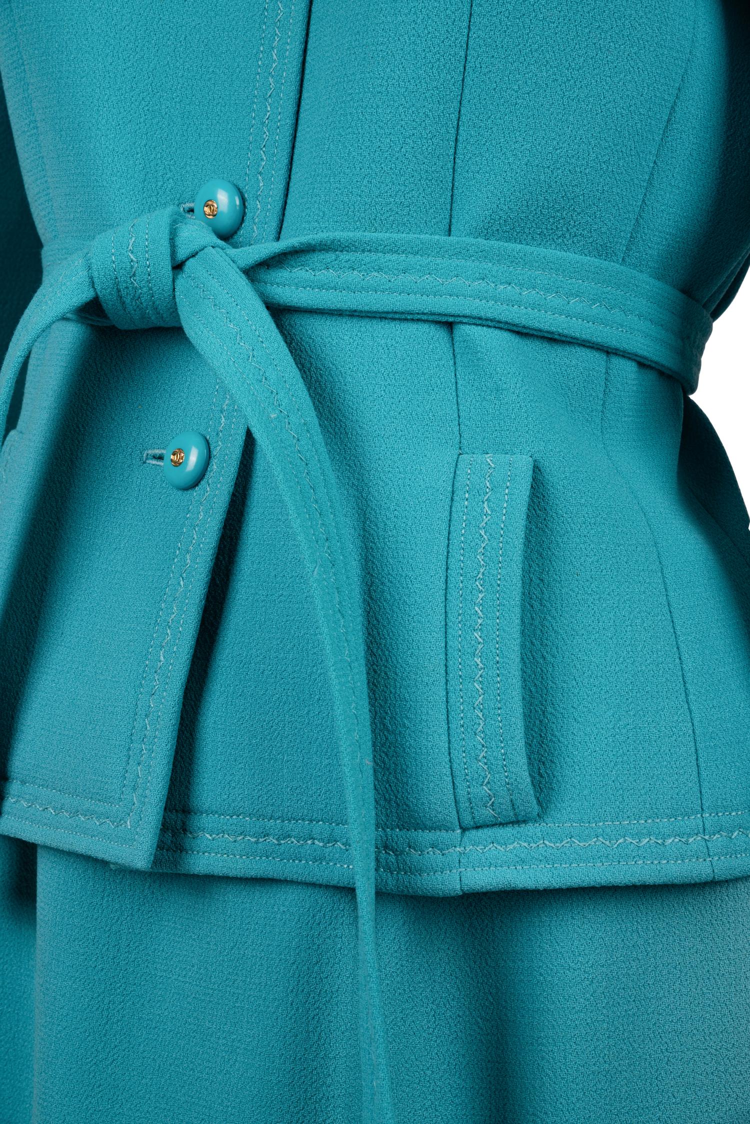 Two Chanel Skirt Suits: Blue and Pink, 1990s