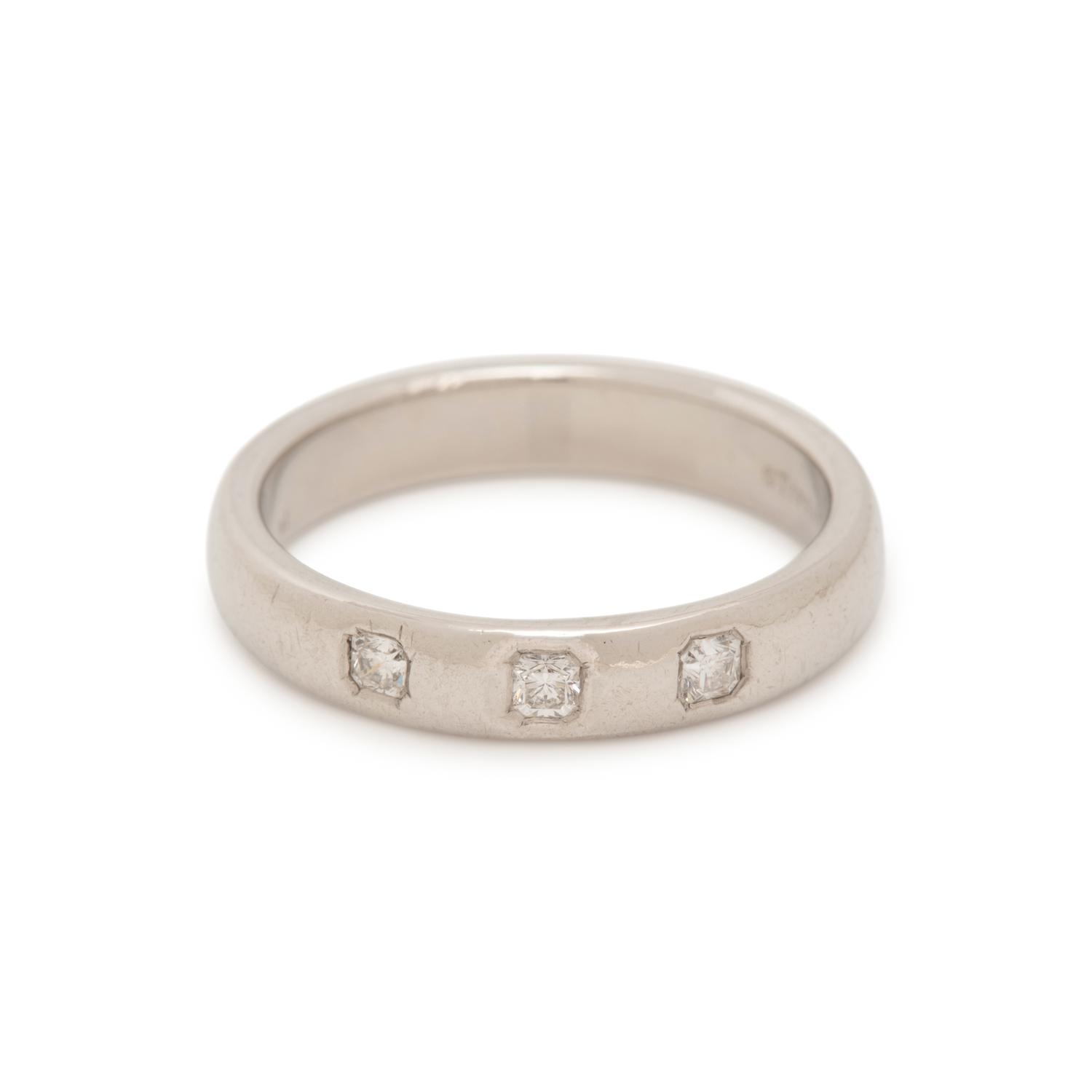 TIFFANY & CO., PLATINUM AND 'LUCIDA' DIAMOND BAND