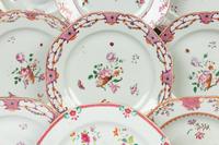 An Assembled Group of Chinese Export Famille Rose Porcelain Dishes