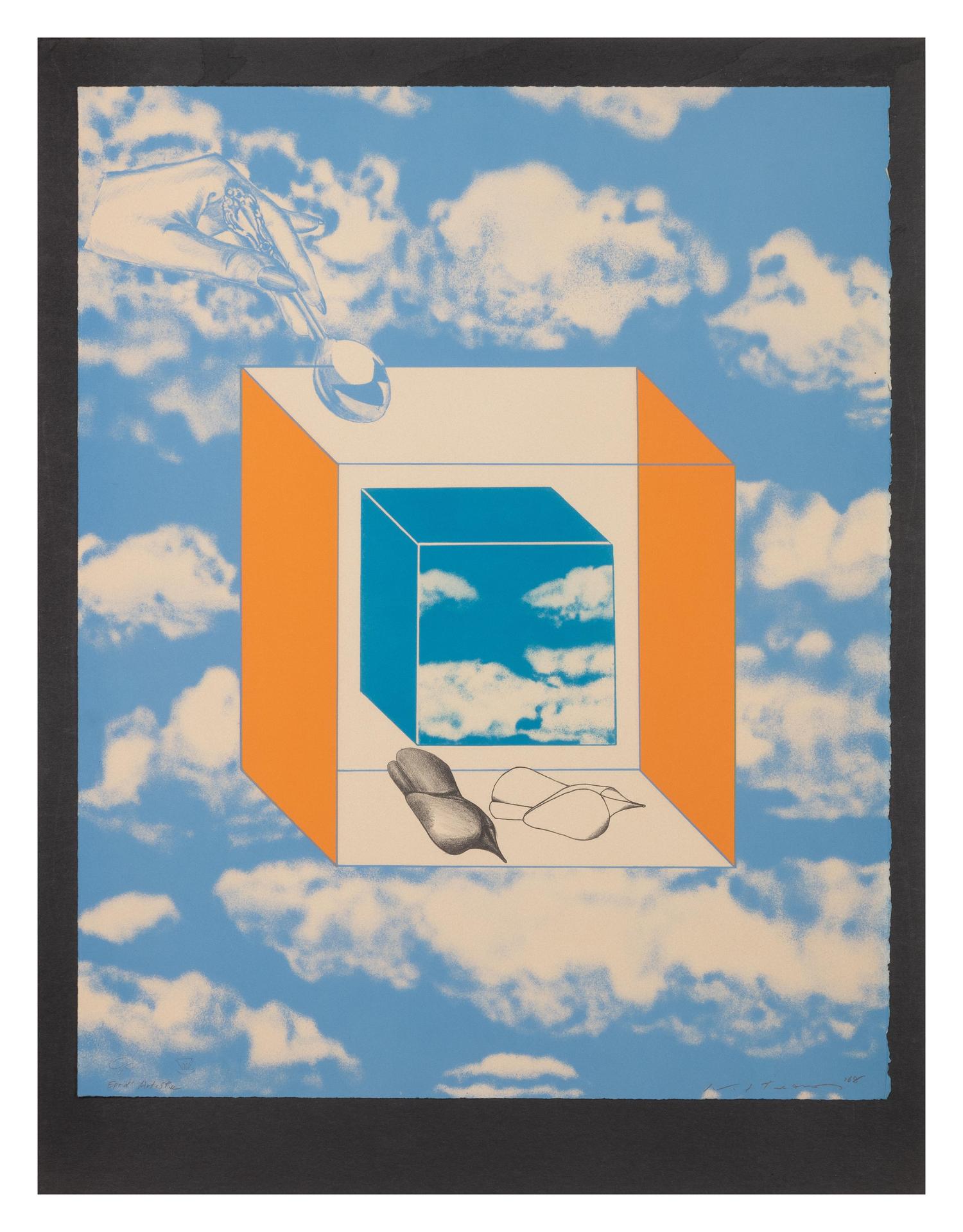 Magritte Sky ( from Some Town Without a Name portfolio )