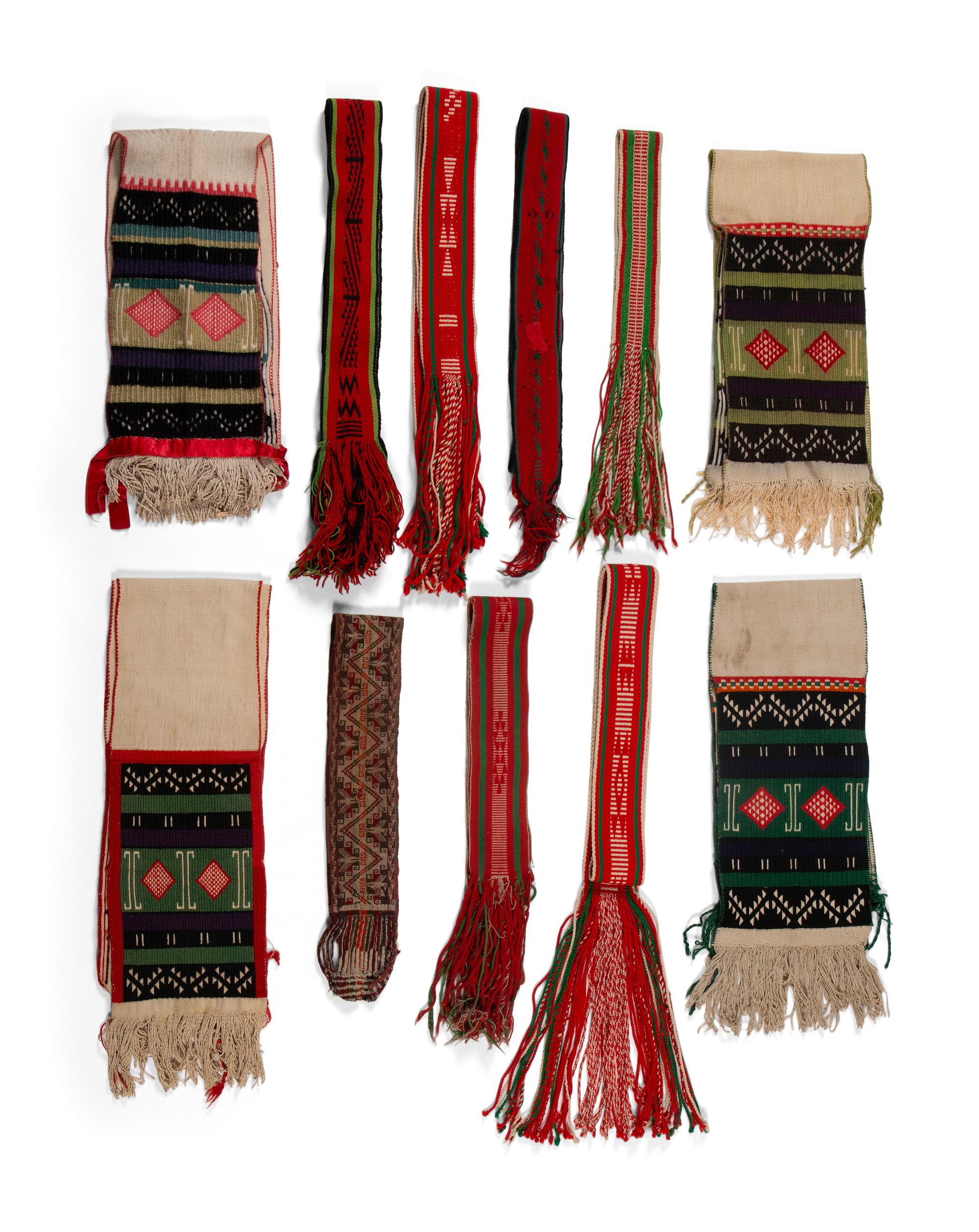 Collection of Navajo and Hopi Sashes