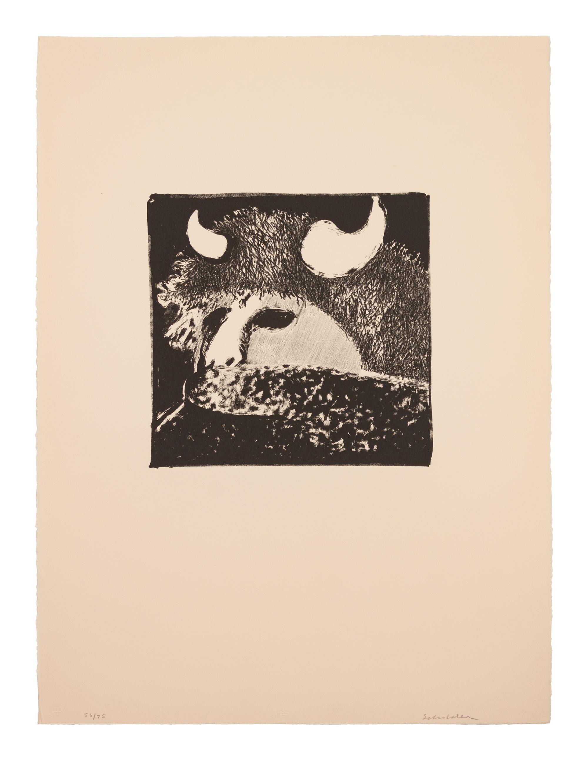 Lot is located and will ship from Denver, Colorado. Buffalo Dancer (from Indians Forever Suite), edition 53/75, 1971