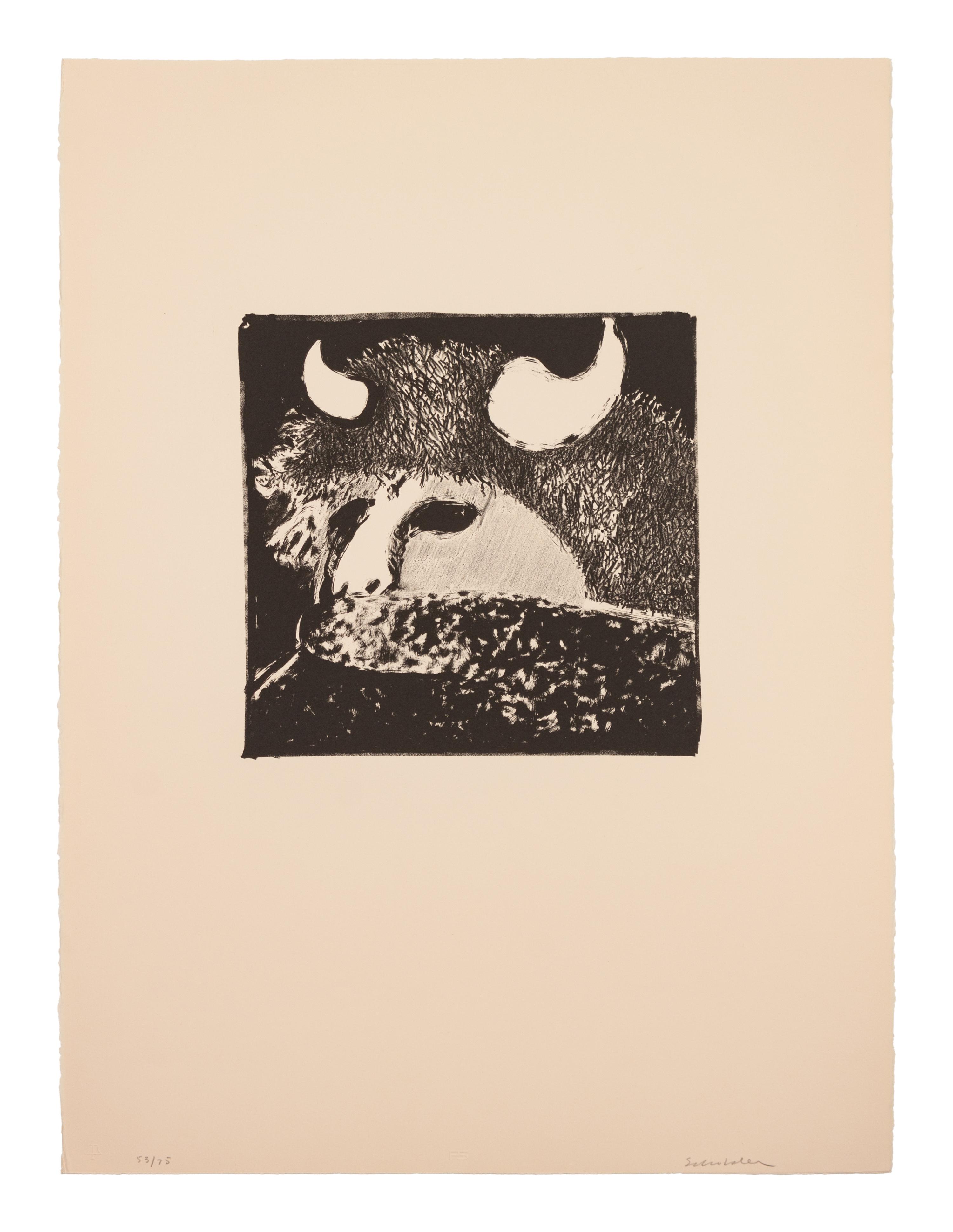 Lot is located and will ship from Denver, Colorado. Buffalo Dancer (from Indians Forever Suite), edition 53/75, 1971