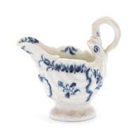 A Worcester Porcelain Sauce Boat Height 3 3/4 inches. — 18TH CENTURY