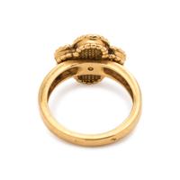VAN CLEEF & ARPELS, YELLOW GOLD AND DIAMOND 'ALHAMBRA' RING