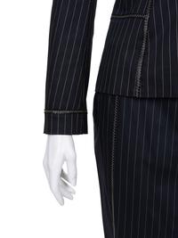 Christian Dior Pinstripe Three-Piece Set, Including Jacket, Pants, and Skirt, 1990-2000s