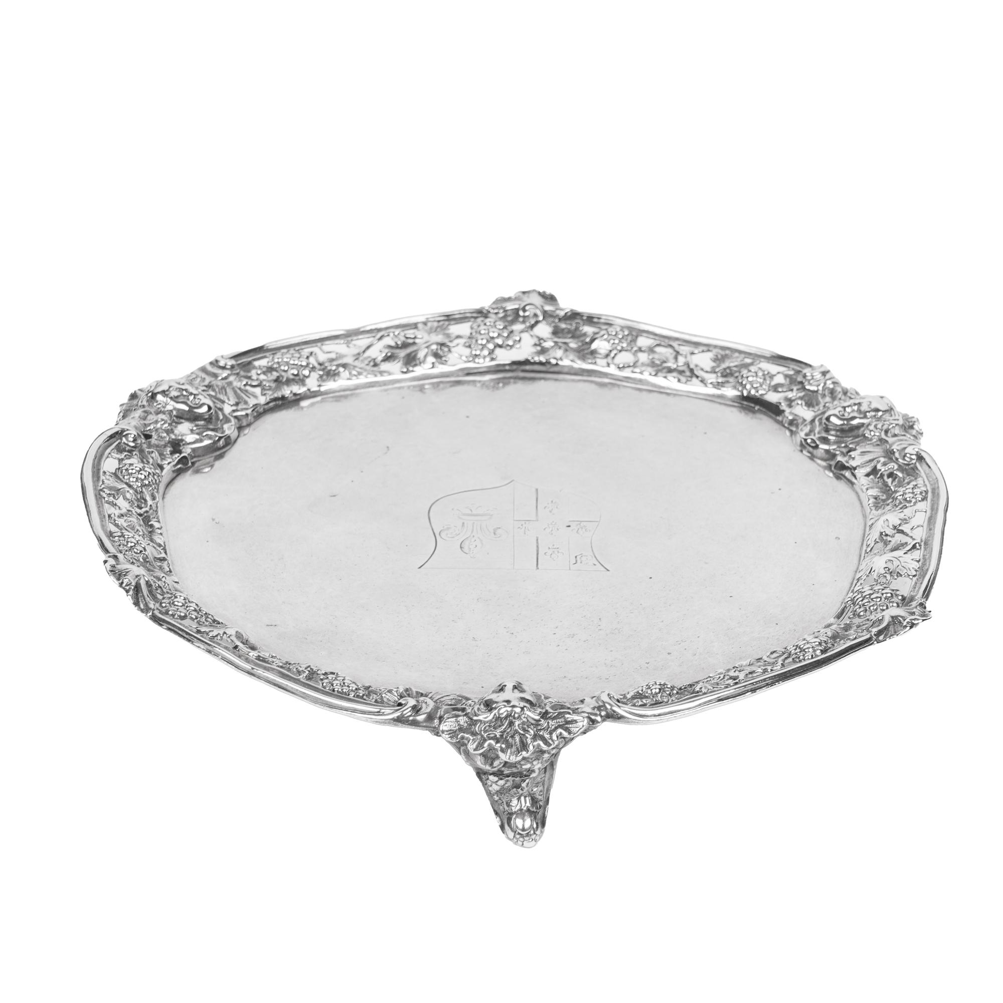 A George II Silver Wine Waiter