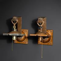 Wall sconces, pair, c. 1906