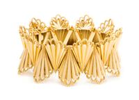 An Art Moderne 18 Karat Yellow Gold Bracelet, French, Circa 1935, 87.30 dwts.