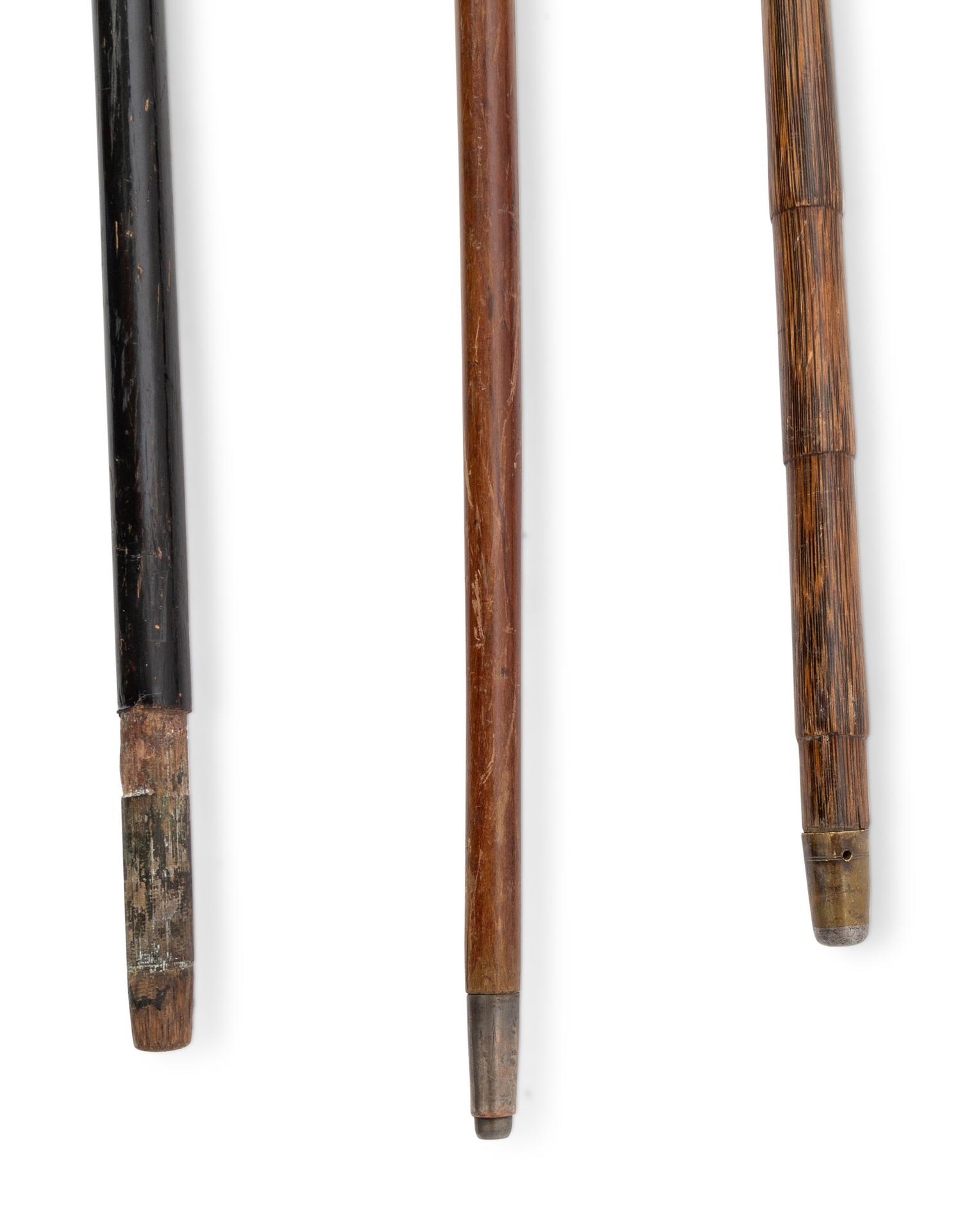 A Group of Silver Mounted Canes