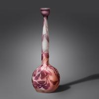 Narrow-neck cameo bud vase