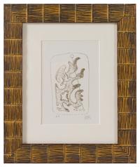 Artist Unknown (20th century) Four Prints each initialed MR…