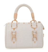 Versace White Quilted Leather Bag, 2000s