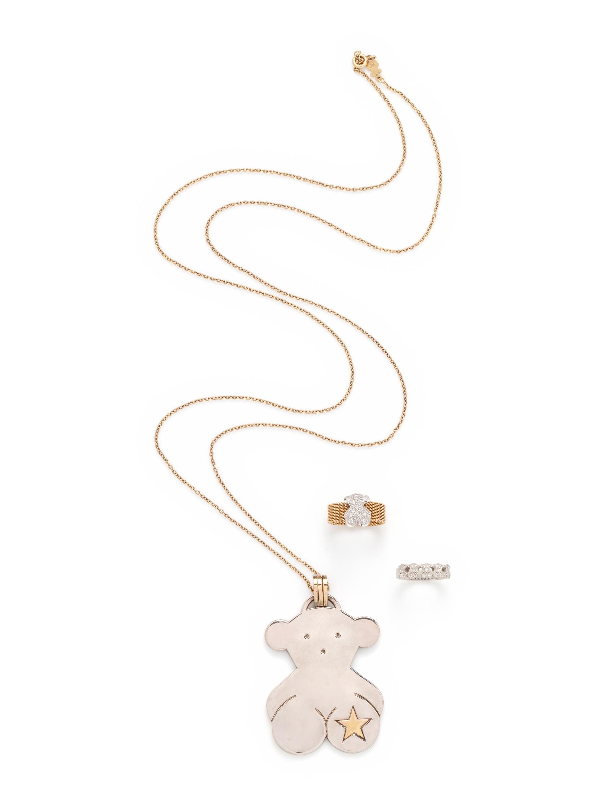 TOUS, COLLECTION OF TEDDY BEAR MOTIF JEWELRY