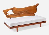 George Nakashima, Exceptional Daybed with Plank Back