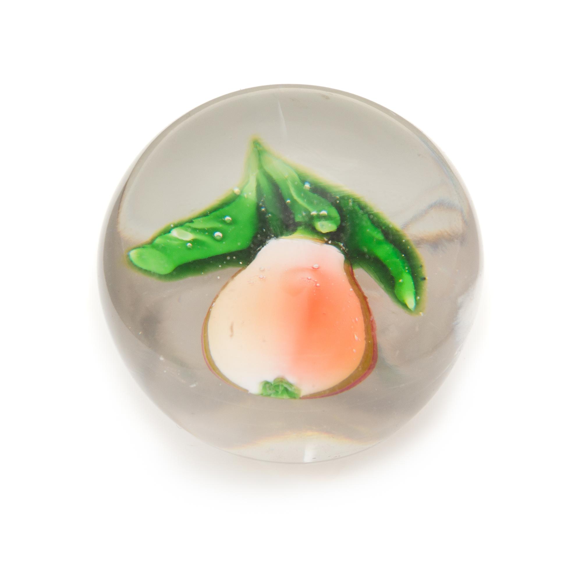 Saint-Louis, France, a pear paperweight