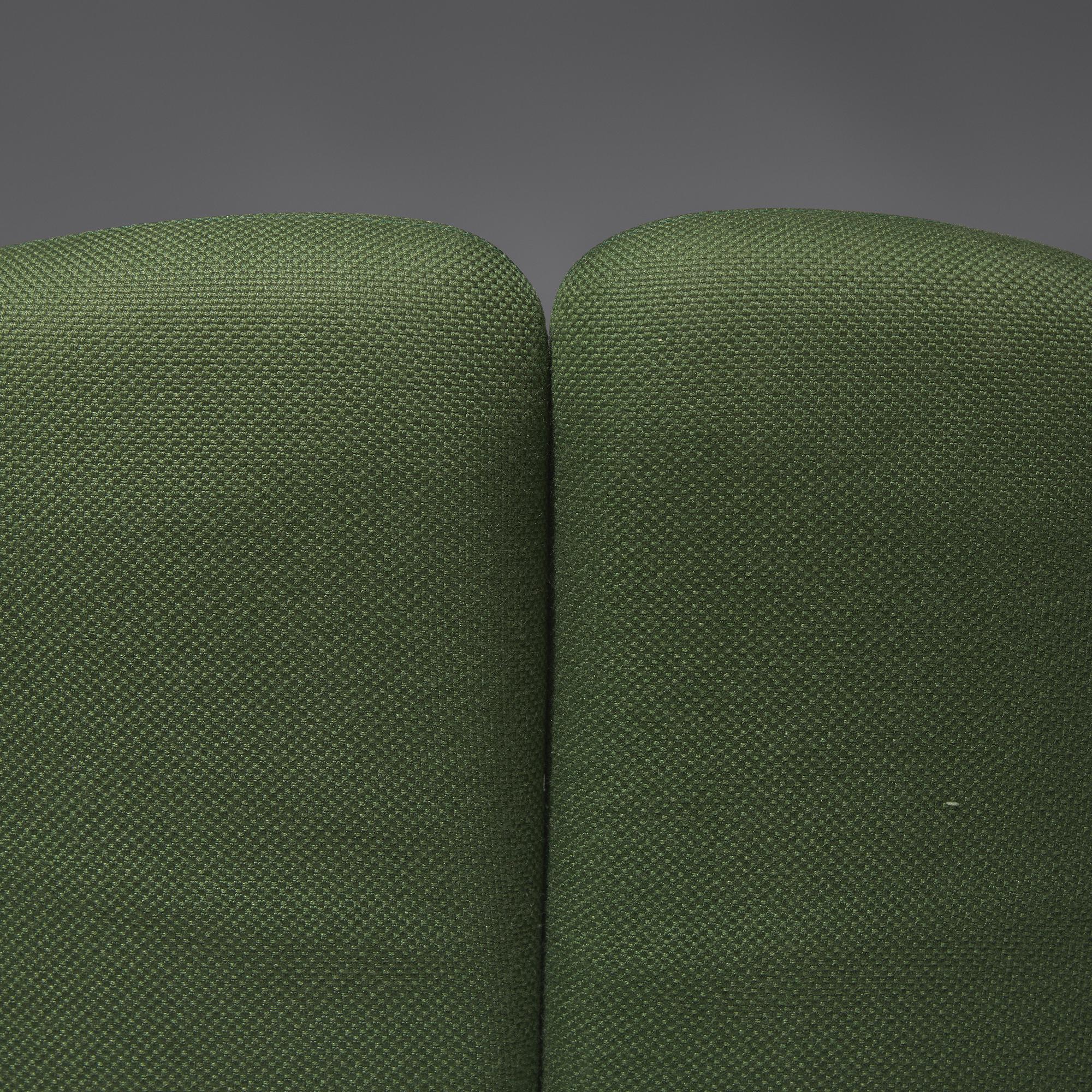 Pair of Italian split-back lounge chairs for Tecno, c. 1960