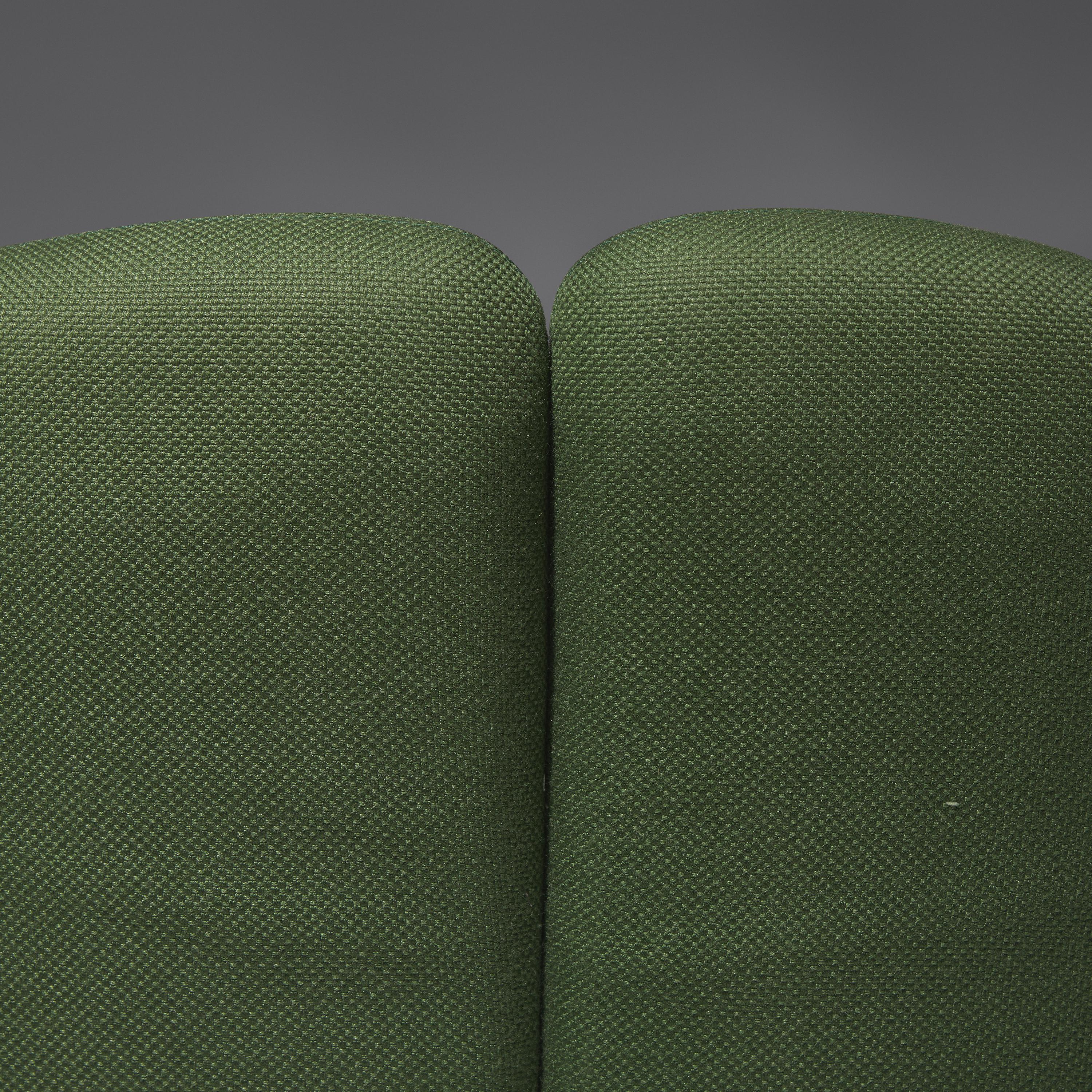 Pair of Italian split-back lounge chairs for Tecno, c. 1960