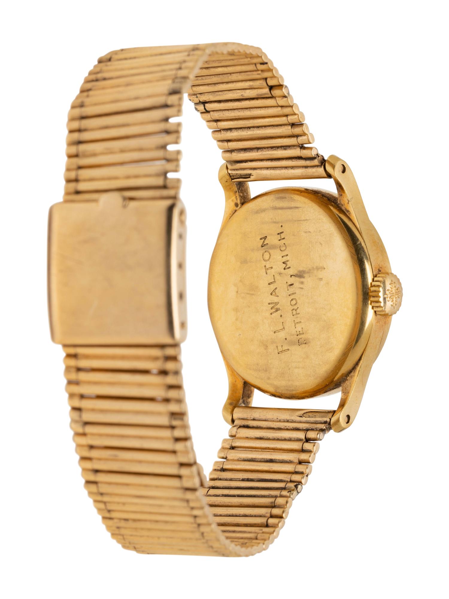 PATEK PHILIPPE, REF. 96 18K YELLOW GOLD 'CALATRAVA' WATCH