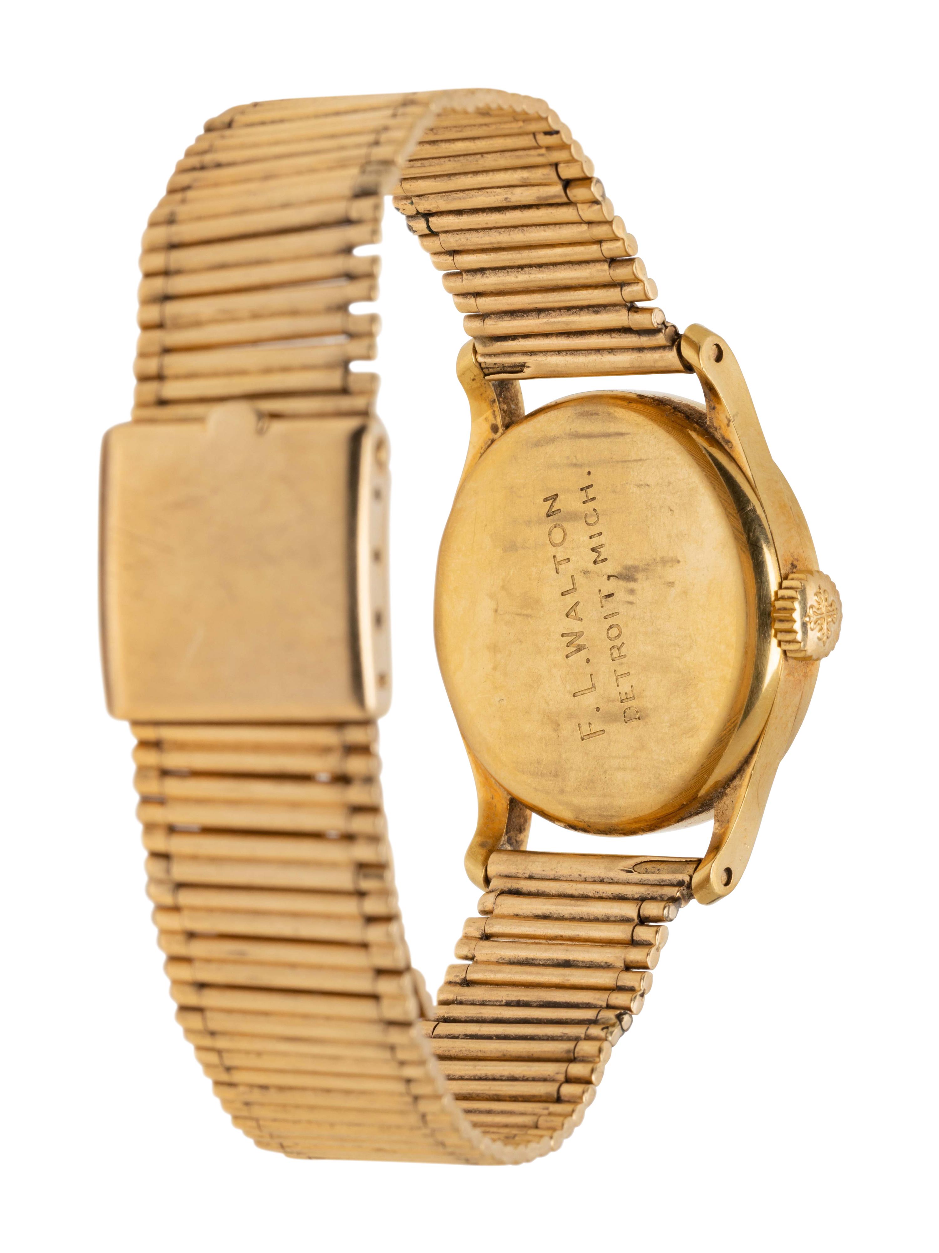PATEK PHILIPPE, REF. 96 18K YELLOW GOLD 'CALATRAVA' WATCH