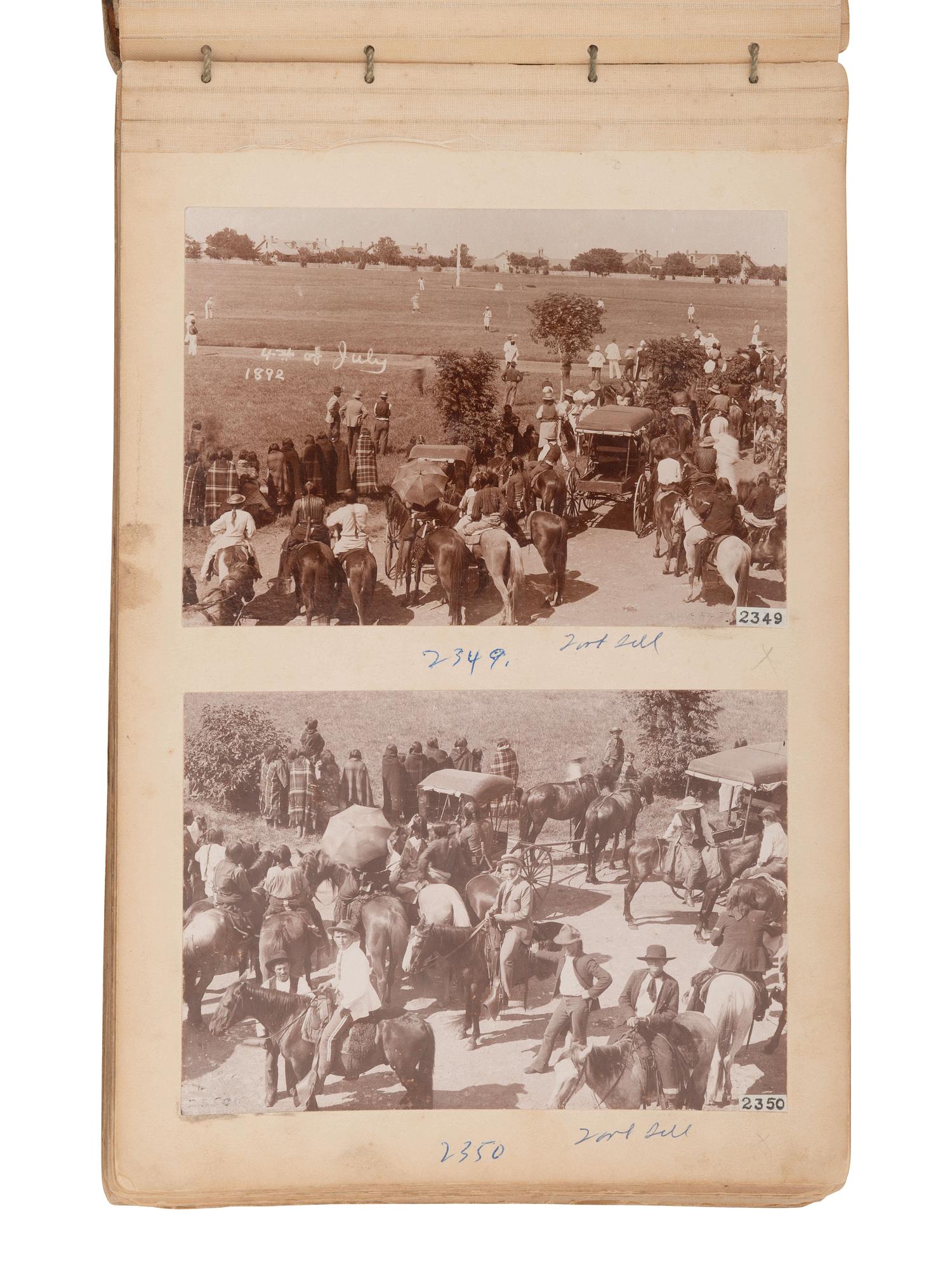 [NATIVE AMERICANS]. Collection of photographs documenting the Nez Perce, Comanche, and Kiowa Indians assembled by Alice Cunningham Fletcher, including images by E. Jane Gay, George W. Bretz, and William Irwin.