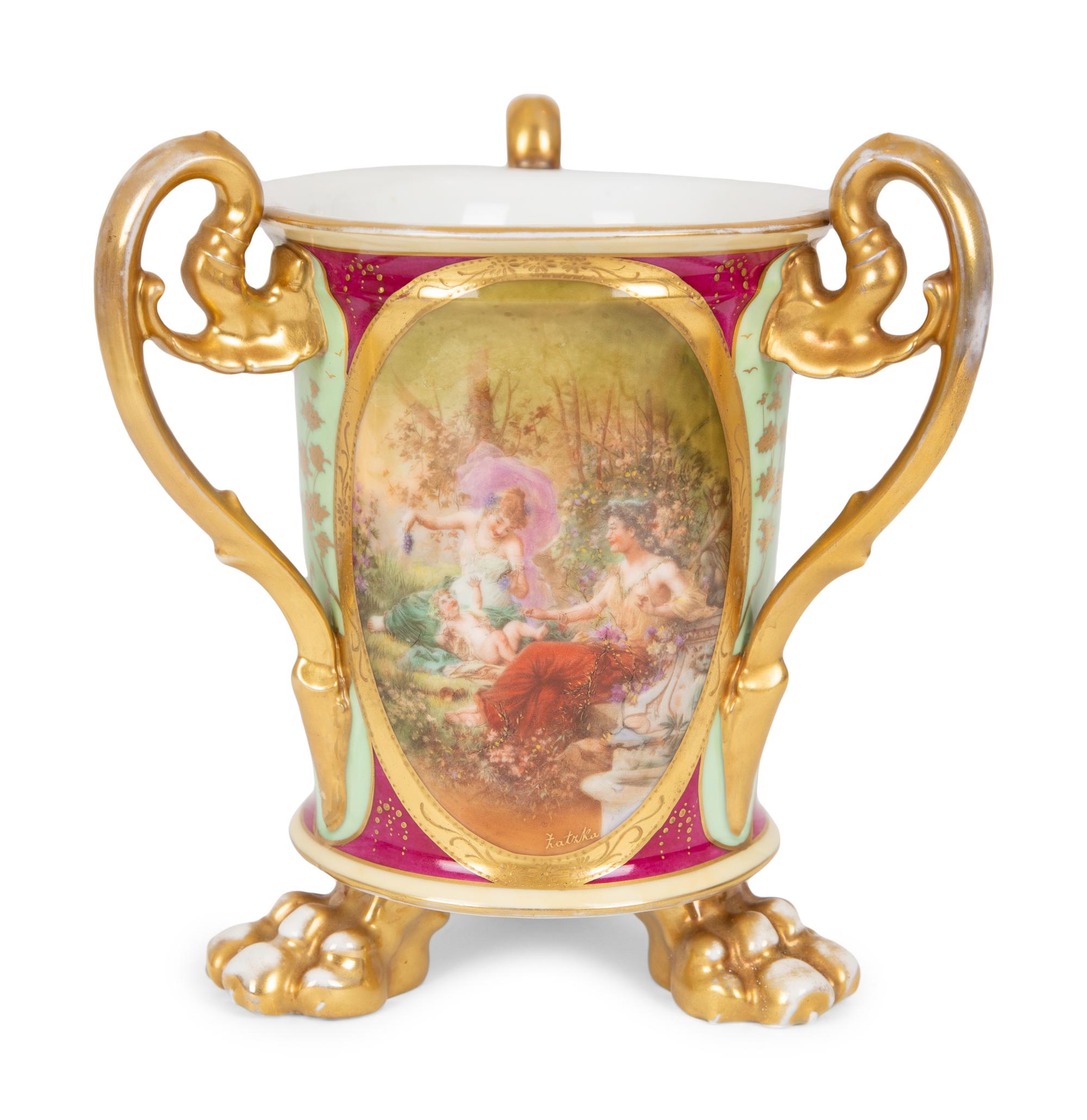 Four Continental Porcelain Articles — LATE 19TH/EARLY 20TH CENTURY