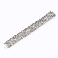A Diamond and Platinum Bracelet