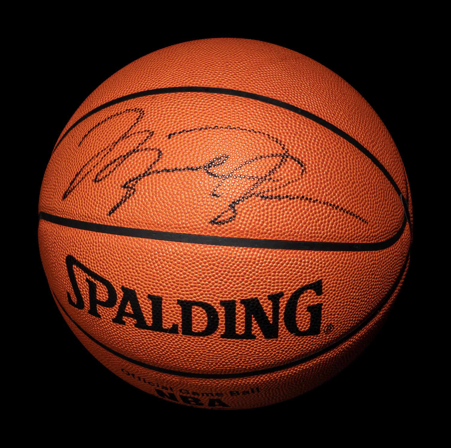A Michael Jordan Signed Autograph Spalding Official NBA Game Basketball (Upper Deck Authenticated),