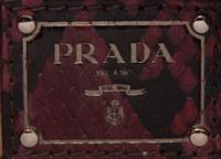 PRADA, PURPLE FOX FUR BAG & PINK WALLET