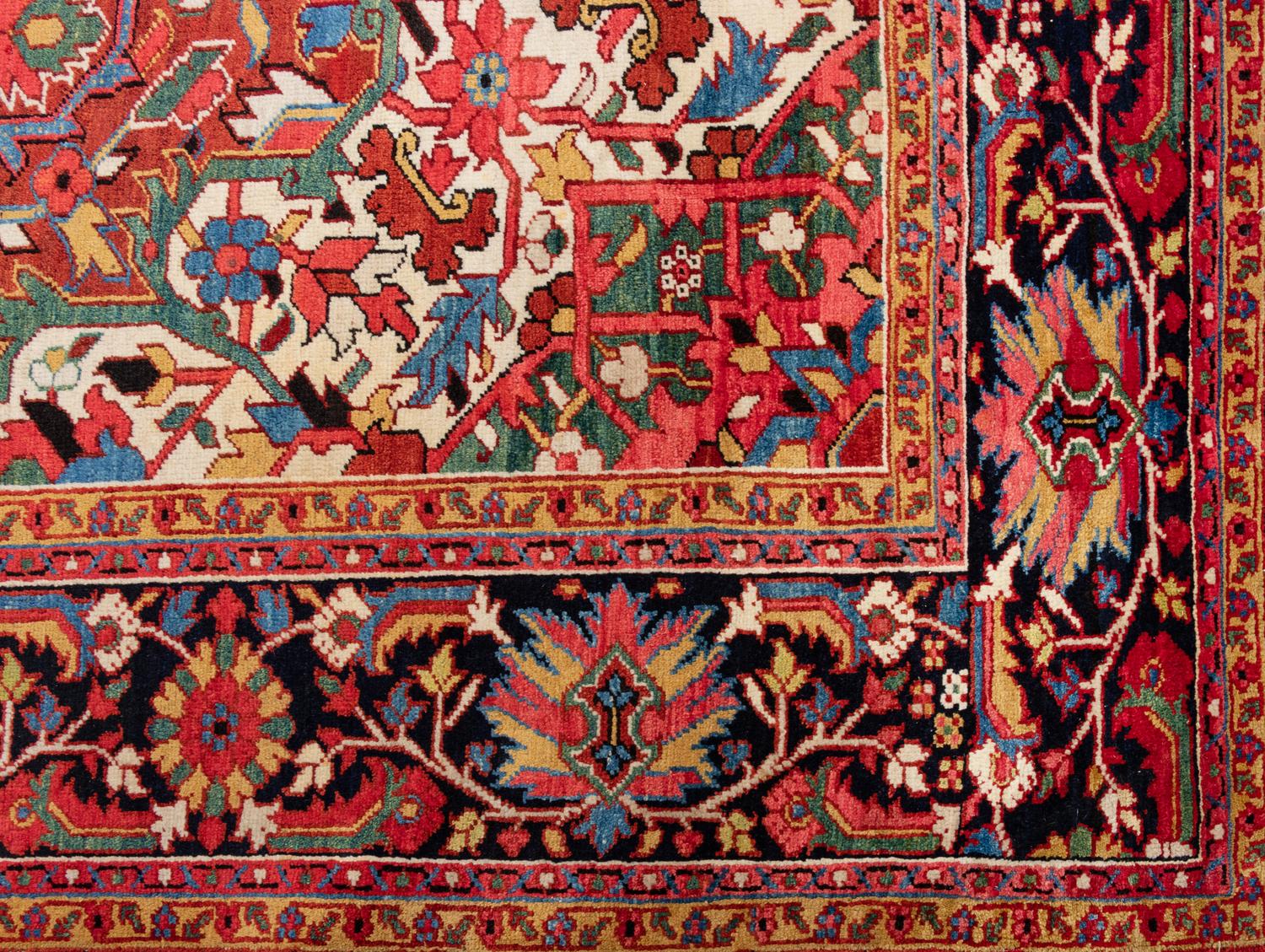 A Heriz Wool Rug