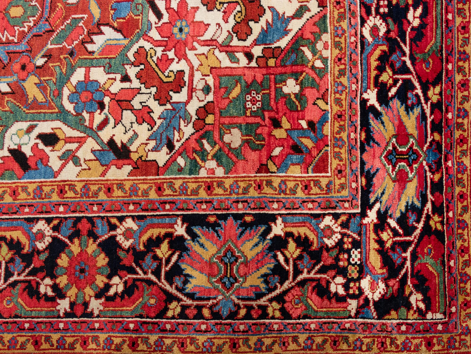 A Heriz Wool Rug