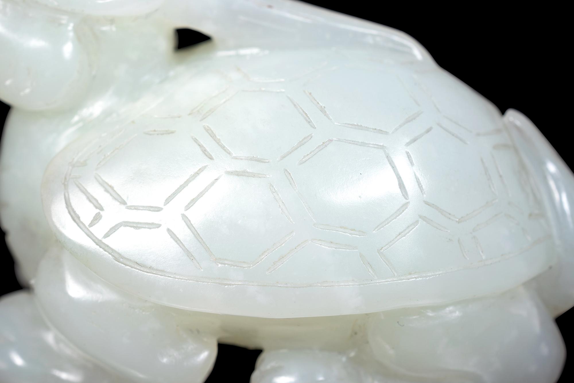 Four Chinese Celadon Jade Carvings of Animals