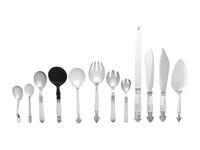 A Collection of Georg Jensen Silver Flatware
