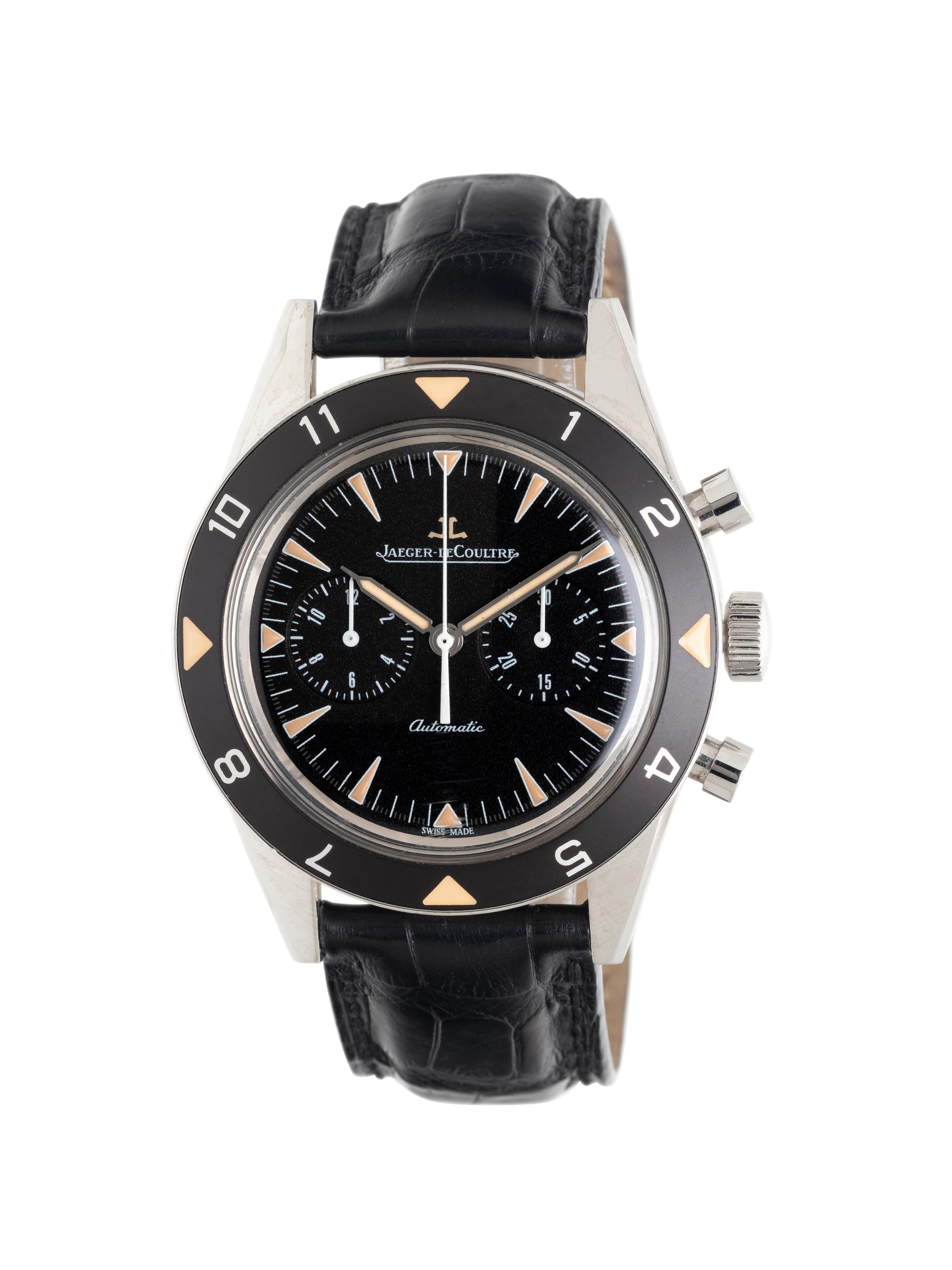 JAEGER-LeCOULTRE, REF. 134.8.C1 STAINLESS STEEL 'DEEP SEA' CHRONOGRAPH WATCH