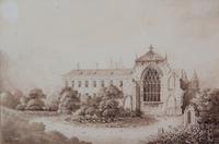 Xaver Blum, (Swiss, 19th century), Abbey in Landscape
