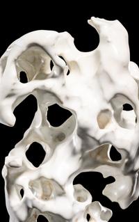 A White Glazed Porcelain Scholar's Rock