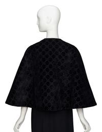 GUCCI, MONOGRAM VELVET CAPELET