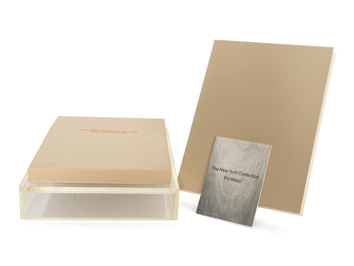 The New York Collection for Stockholm Portfolio , 1973 (complete portfolio of seventeen screenprints, nine lithographs, two lithographs with screenprint, one photocopy, one photograph (11 printed in colors))