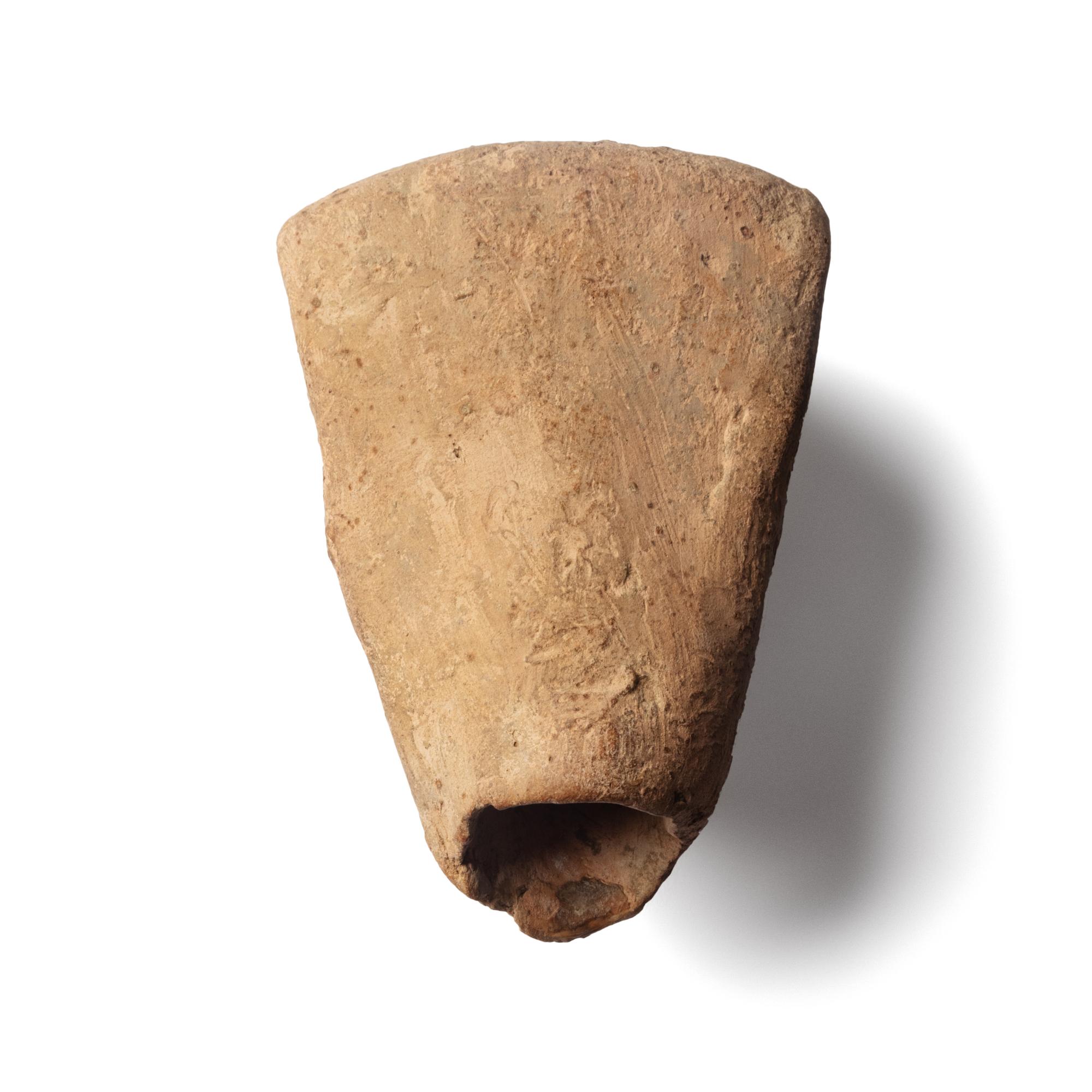A Greek Terracotta Face Fragment