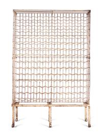 A French Painted Iron Wine Rack